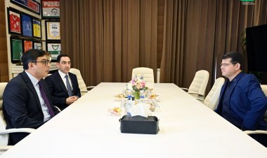 Gənclər və idman naziri Bakıda Sven Serrenlə görüşdü