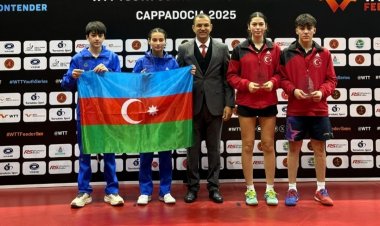 Azərbaycanın stolüstü tennisçiləri Türkiyədə çempion oldular
