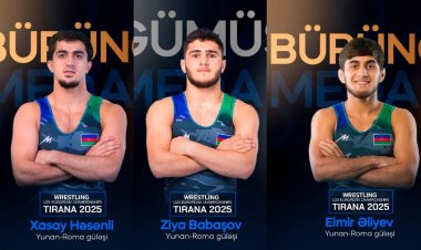 Avropa çempionatı: 3 güləşçimiz medal qazandı, biri finala çıxdı