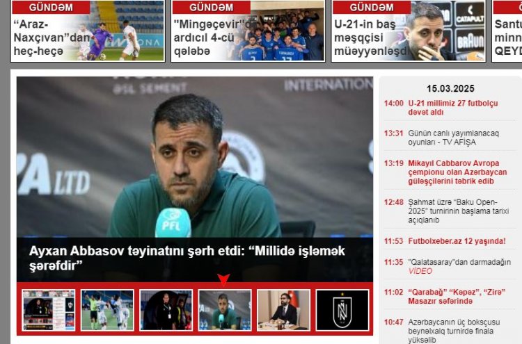  "Futbolxeber" 12 yaşını qeyd edir