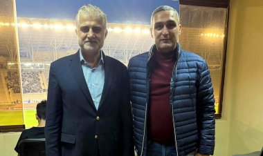 Qarabağ Universitetinin rektoru "Qarabağ" - "Zirə" matçını izlədi