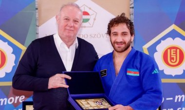 Avropa Cüdo İttifaqı Olimpiya çempionlarımızı mükafatlandırdı