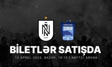 "Neftçi"nin "Zirə" ilə oyununun biletləri 2 manatdan satışa çıxarıldı