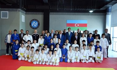 Nazir Tərtərdə yeni cüdo zalının açılış mərasimində iştirak etdi