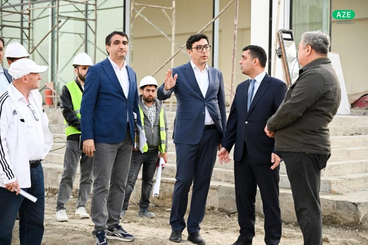 Nazir üç rayonda tikilən olimpiya komplekslərinə baxış keçirdi