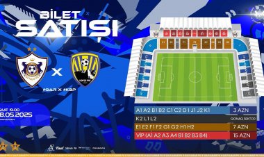 35-ci tur: “Qarabağ” - “Kəpəz” oyununun biletləri satışa çıxarıldı