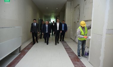 Fərid Qayıbov Zaqatala Olimpiya İdman Kompleksinə baxış keçirdi
