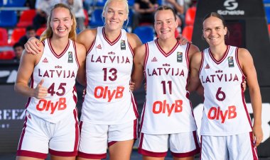 Yığmamız 1/4 finalda uduzdu, Bakıda latviyalılar sevindilər