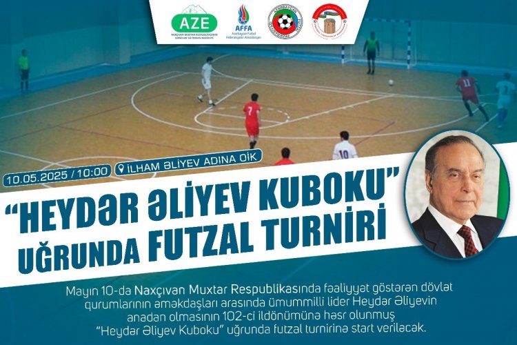 Naxçıvanda “Heydər Əliyev Kuboku” uğrunda turnir keçiriləcək