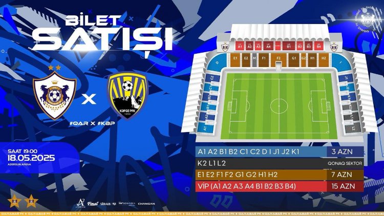 35-ci tur: “Qarabağ” - “Kəpəz” oyununun biletləri satışa çıxarıldı