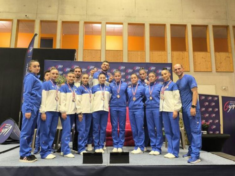 Azərbaycanın aerobika gimnastları Fransada 4 medal qazandılar
