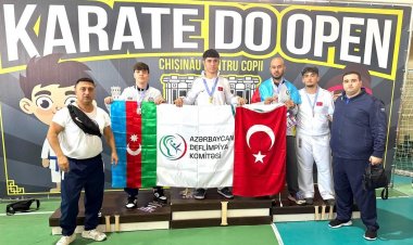Azərbaycan karateçiləri Moldovada 6 medal qazandılar