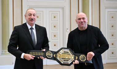Azərbaycan prezidenti UFC-nin prezidenti Deyna Uaytı qəbul edib