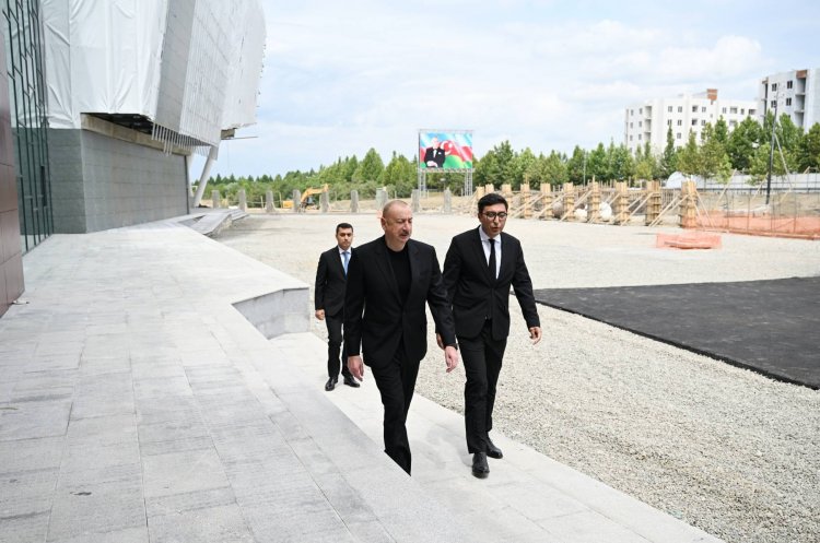 Prezident İlham Əliyev Yevlax Olimpiya İdman Kompleksində
