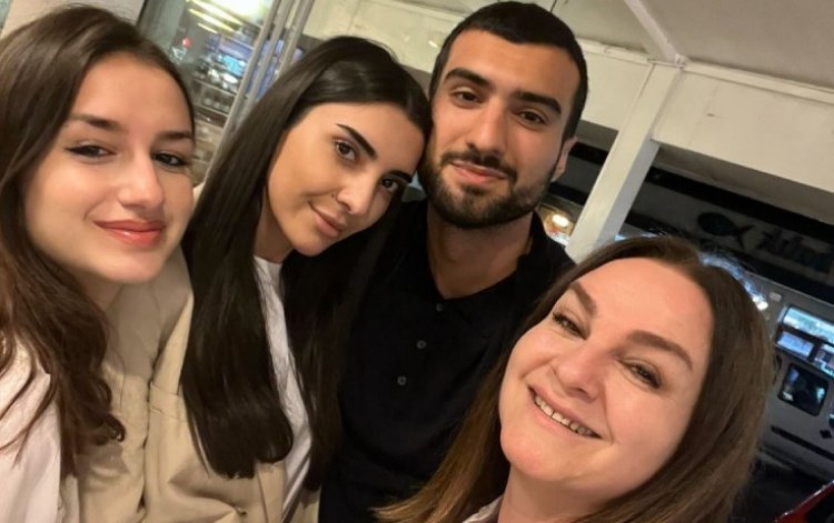 Mahir Emreli bacısı ilə məşhur aktrisanın qonağı oldu - FOTOLAR