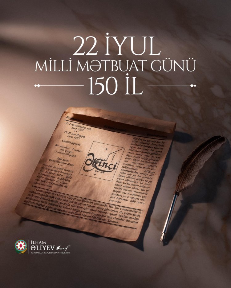 Azərbaycanda Milli Mətbuat və Jurnalistika Günü qeyd edilir