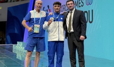   Tofiq Əliyev Çində keçirilən Dünya Oyunlarında gümüş medal qazandı