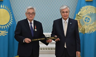 Ölkə prezidenti doqquzuncu dan qara kəmərlə mükafatlandırıldı