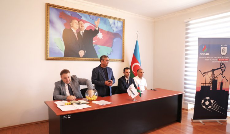 Minifutbol turnirinin püşkatma mərasimi baş tutub - FOTOLAR