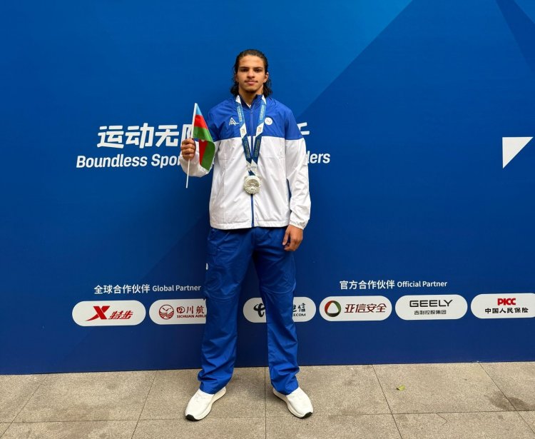   Daha bir idmançımız Çində gümüş medal qazandı - Dünya Oyunları