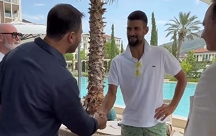  Emin Ağalarov Monteneqroda Novak Cokoviçlə görüşdü