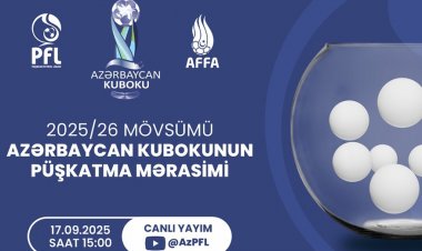 2025/2026-cı illər mövsümünün püşkü atıldı - Azərbaycan Kuboku