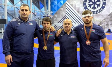 Güləşçilərimiz Rusiyada bir qızıl, bir bürünc medal əldə etdilər