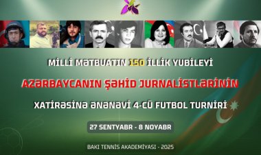 Şəhid jurnalistlərin xatirəsinə həsr edilmiş ənənəvi turnir start götürdü