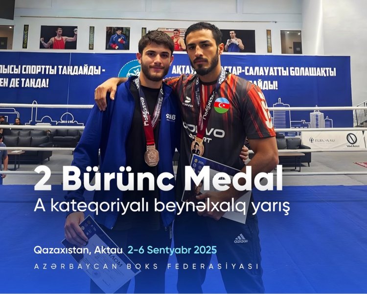 Boksçularımız Aktauda keçirilmiş turniri bürünc medalla başa vurdu
