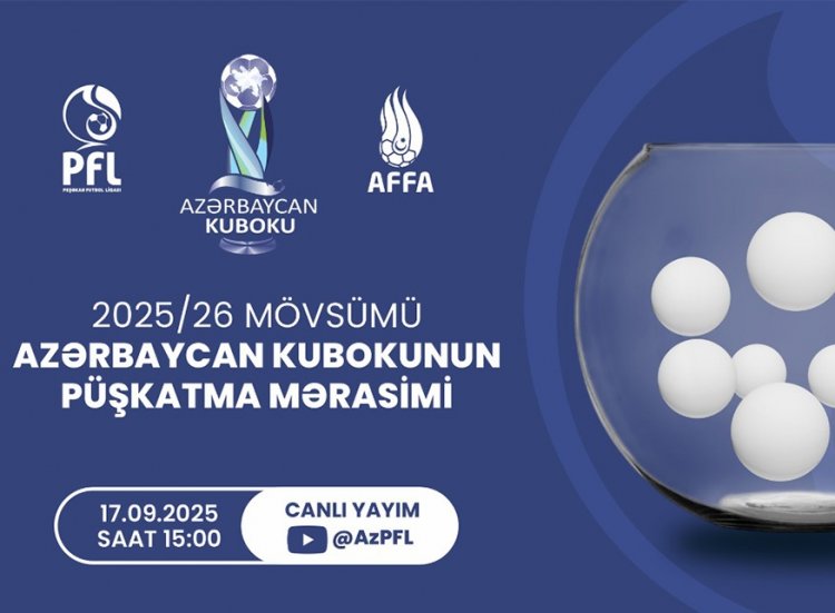 2025/2026-cı illər mövsümünün püşkü atıldı - Azərbaycan Kuboku