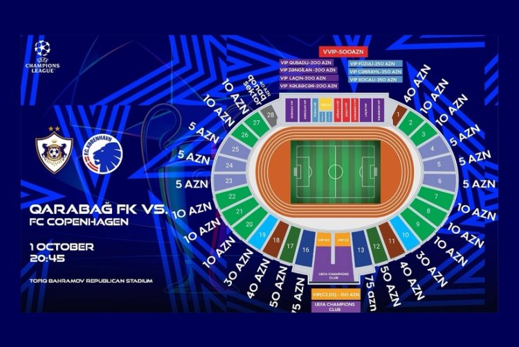 "Qarabağ"ın ÇL matçına biletləri bir neçə saata satılıb qurtardı