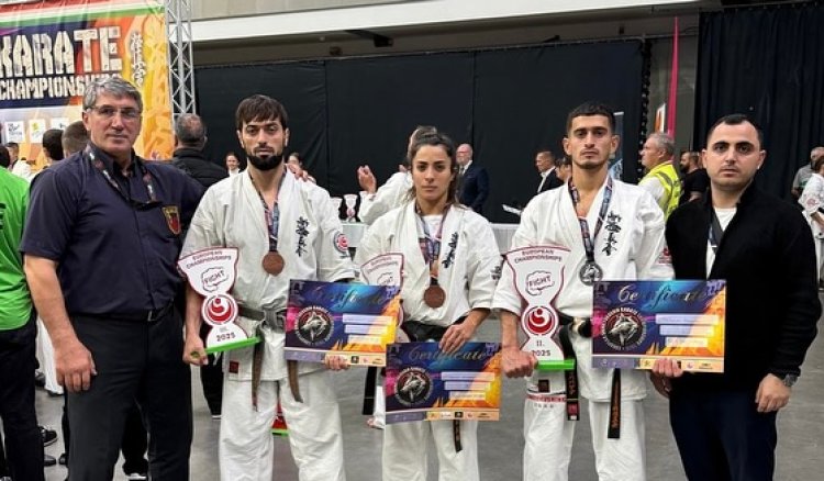  Azərbaycan karateçiləri Avropa çempionatında 3 medal qazandı