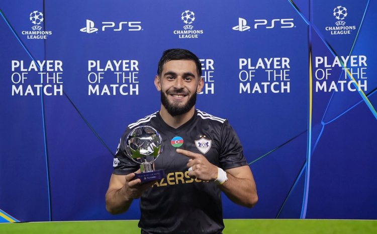 "Qarabağ" - "Kopenhagen" matçının ən yaxşı oyunçusu Elvin  oldu 
