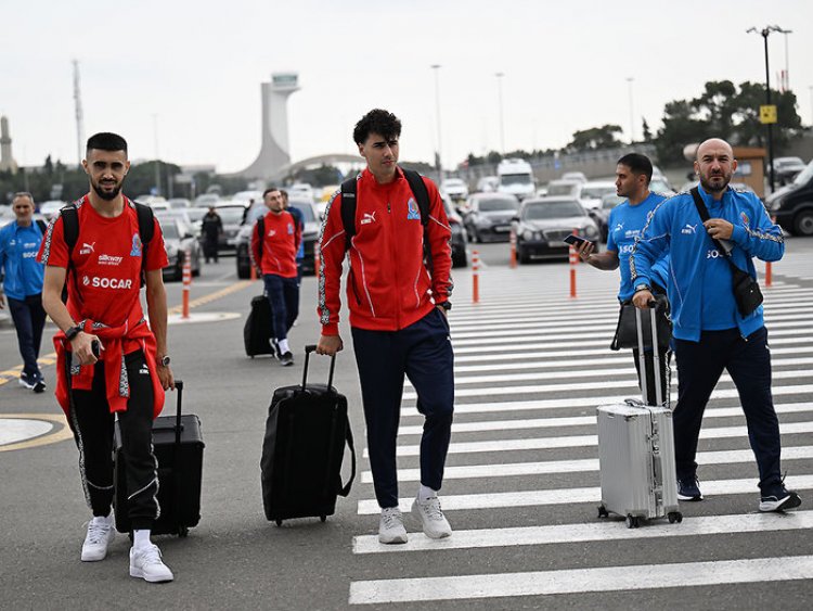 Millimiz dünya çempionatının oyunu üçün Fransaya yola düşdü 