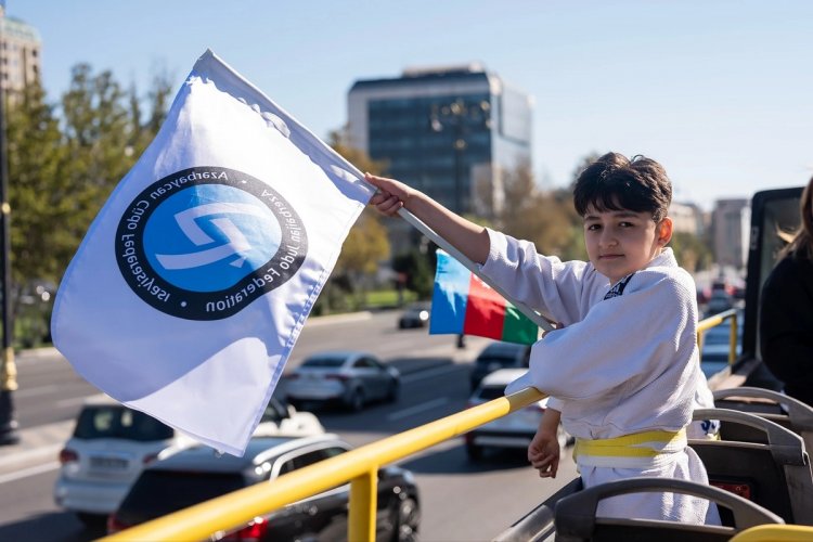 Bakıda Ümumdünya Cüdo Günü ilə əlaqədar "Şəhər turu" keçirildi