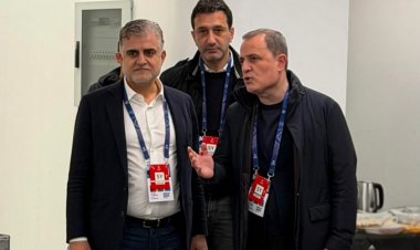 "Napoli" - "Qarabağ" matçını izləyən nazir komanda ilə görüşdü - FOTO
