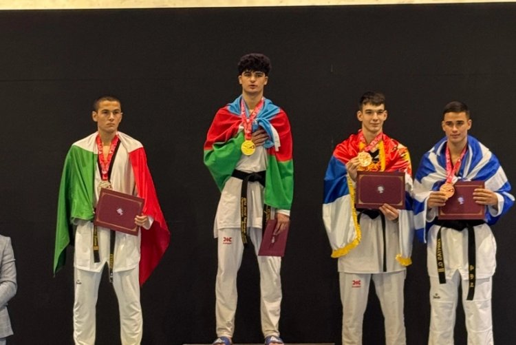  Daha bir taekvondoçumuz İsveçrədə qızıl medal qazandı