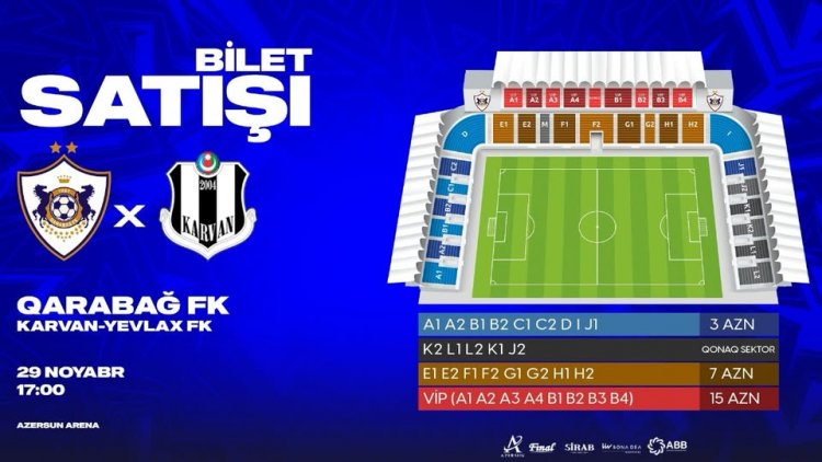  "Qarabağ"ın oyununu izləmək üçün 3 manat ödə, kifayədir