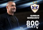 Qurban Qurbanov “Qarabağ”ın baş məşqçisi postunda 800-ə çatdı