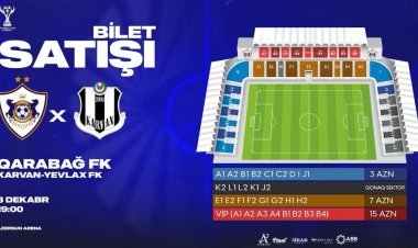 "Qarabağ"ın 1/8 final oyununun bileti 3 manatdan satışa çıxarıldı