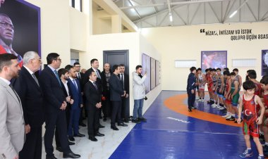  Zabrat qəsəbəsində yunan-Roma güləşi zalının açılışı keçirildi