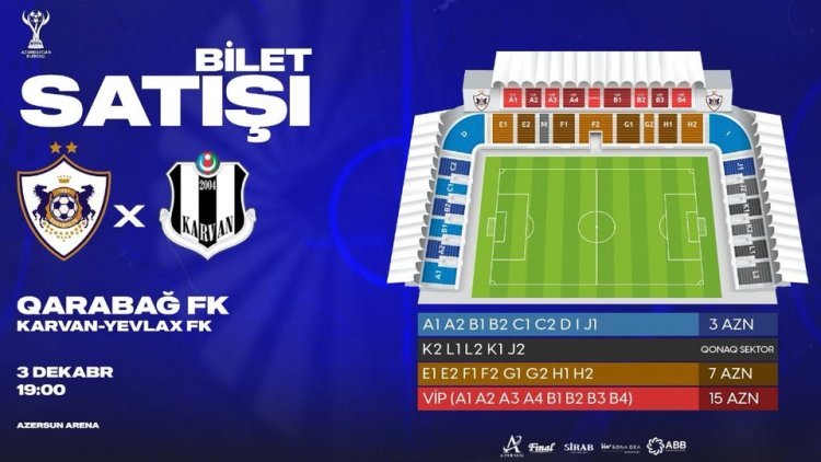 "Qarabağ"ın 1/8 final oyununun bileti 3 manatdan satışa çıxarıldı