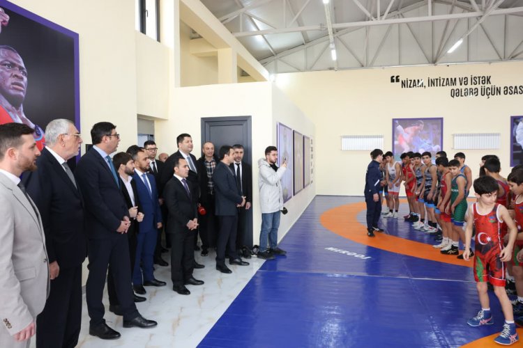  Zabrat qəsəbəsində yunan-Roma güləşi zalının açılışı keçirildi