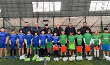 AFFA rəsmiləri bölgələrdə uşaq futbol məktəblərini ziyarət etdilər