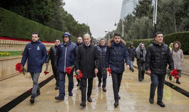 AFFA rəhbərliyi və əməkdaşları Şəhidlər xiyabanını ziyarət etdi