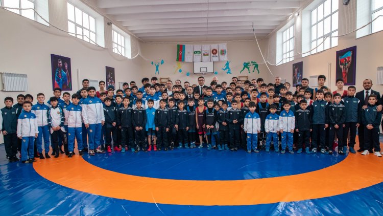  Göyçayda 600 güləşçinin məşq keçəcəyi 4 zal istifadəyə verildi