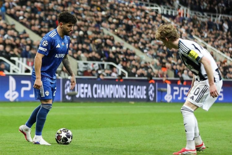 "Qarabağ" İngiltərədə "Nyukasl"la başabaş mübarizə apardı - VİDEO