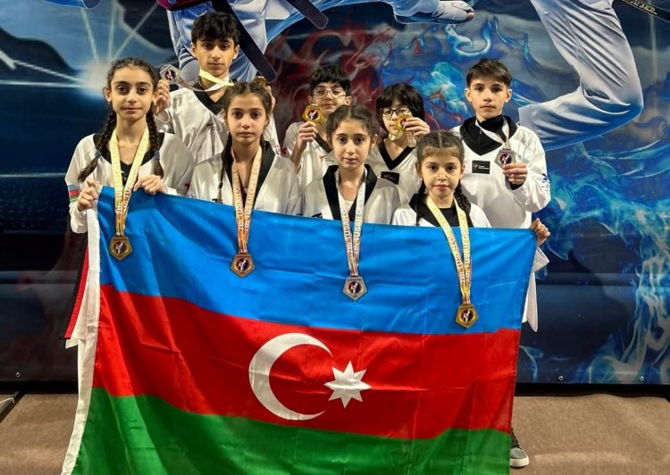 Azərbaycan taekvondoçularından Moldova turnirində 7 medal