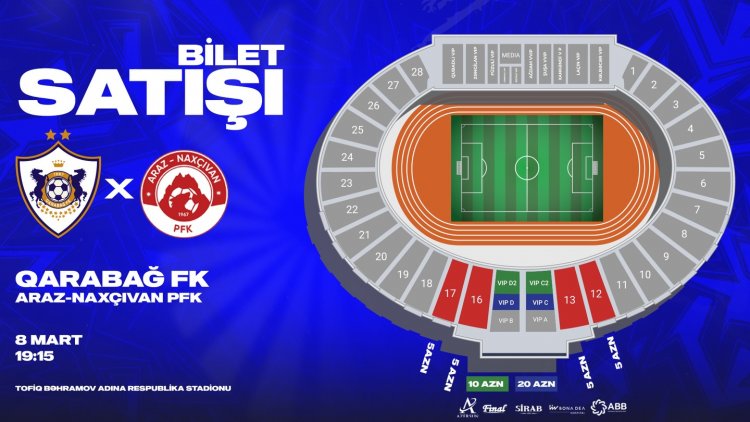 "Qarabağ"ı canlı izləmək üçün 5, 10 və 20 manat ödəmək lazımdır