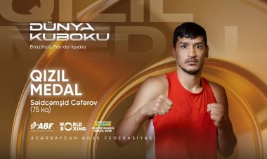 Azərbaycan boksçusu Dünya Kubokunda qızıl medal qazandı